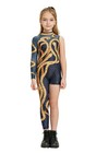 Girls Reputation Costume Gold Snake Bodysuit Halloween Dress Up