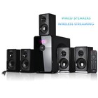 Befree Sound 5 1 Channel Bluetooth Surround Sound Speaker System In Black