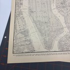 New York City Manhattan Bronx 1940s Original Atlas Map 2 Page