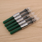 Pack Of 5 Standard International Fountain Pen Ink Converters  Green   Chrome