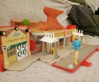 Disney Pixar Cars 2 Radiator Springs Playset Flo s Cafe Luigi Tire Mater Mcqueen