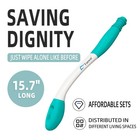 Fanwer Toilet Aids For Wiping Bottom - 15 7  Long Reach 2 Count  pack Of 1 