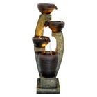 Indoor outdoor Water Feature     Resin Cascading Fountain With Led Lighting