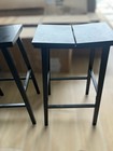 Black Barstools Lot Of 2