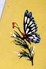 Neck Tie Vtg 2 Hand Painted Butterfies 30s 40s Regal Cravat 50  X 4 
