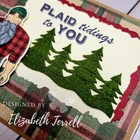 Stampin Up Card Kit Lumberjack Plaid Tidings Christmas Holiday Wood Masculine 