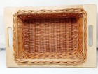 11 5 16  Width Pullout Wicker Baskets With Handles And Beechwood Frame   Runners