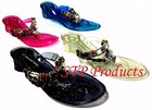 Women s Flip Flops Thong Slip On Casual Beaded Decoration Plastic Sandals