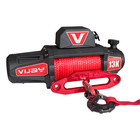 Vijay New 13000lbs Electric Winch Synthetic Cable Trailer Towing Off-road