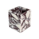 Natural Marble Stone Square Storage Container Empty Vessel Holder Cup For 