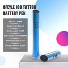 Wireless Rotary Tattoo Pen Machine Ofeyle 109 Blue 2 Batteries