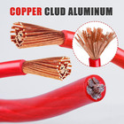10 Gauge Wire 25ft Power Ground Cable  Cca Electrical Wire red