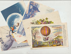 1954-1958 Collection Of 5 Baloon Posts Airmail Covers Israel Austria Illustrated