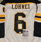 Mason Lohrei Boston Bruins Autographed Signed Black Style Jersey Xl Coa jsa