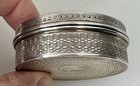 French 950 Sterling Silver Snuff Box - Schweitzer   Fort   -  95384
