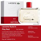 Lacoste Style In Play Red By Lacoste Edt Cologne For Men 4 2 Oz New In Box