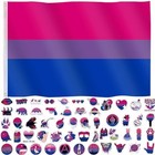 Bisexual Pride Flag 3x5 Feet Pride Month Accessories Bi Pride Rainbow Flag 