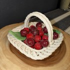 Euc Vtg Bassano Cherry Fruit Bowl Basket Ceramic Cottagecore Frenchcore Mcm