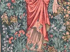 Vintage French Tapestry  Medieval Pictorial  Goblin Wall Hanging 2x3 Ft