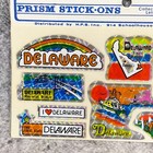 Lot Vintage Prism Stickers For The State Of Delaware Blue Hen Memorial Bridge  