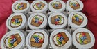 Vintage Ball Quilted Crystal Jelly Jars-fruit Basket Lids-unopened Case