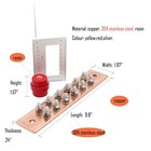 Wall Mounted Copper Ground Bar Kit  With 12 Terminal   24 x 1 97 x 9 8  