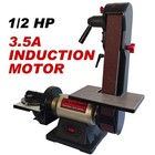 Bucktool 1 2hp Belt Disc Sander  2x 42 In  Belt With 6 In  Disc For Woodworking