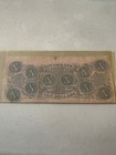 1864  10 Dollar Bill Confederate States Currency Civil War Note Paper Money