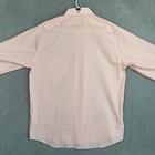 New Van Heusen Flex Shirt Mens Large 16 5 36-37 Orange White Regular Fit Stretch