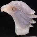 Natural Agate Eagle Figurine - Unique Gift Spiritual Stone Art Handmade