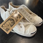 Vintage Nwt Converse Jack Purcell Canvas Deadstock Og Made In Usa Size 3 White