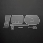 Vintage Shoulder Bag Handbag Pattern Stencil 7pcs Acrylic Leather Tool Template