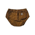 Carhartt Baby Diaper Cover Pants 6 Months Golden Brown New