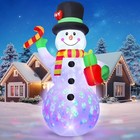  7 Ft Christmas Inflatable Snowman Outdoor Decoration  Giant Blow 7 Ft Snowman