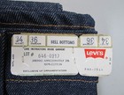 Vintage Levi   s Bell Bottoms 646-0217 Orange Tab 1970s 34x36 Deadstock Nwt Usa