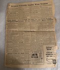 One Page Newspaper Headline 20 000 Ton Atom Smashes Japan Vintage Free Shipping