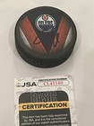 Connor Mcdavid Edmonton Oilers  Autographed Puck W  Jsa Coa 