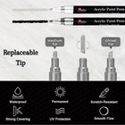 Acrylic Paint Pens pack 4 Black And 4 White Paint Markers  Paint Pens For 8