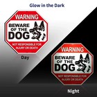 Anley Beware Of The Dog Aluminum Warning Sign - Warning Dog Sign 12 x12 