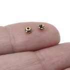 Antique Brass 4mm Scalloped Bead Caps  20-pack Small Delicate Earring Caps