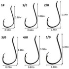 100pcs Octopus Fishing Hooks 1  1 0-5 0 Ultra Sharp Carbon Steel Octopus Offset
