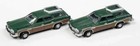 2 Pack Mini-metals 50431-1975 Buick Estate Wagon Green - 1 160 N Scale Train New