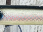 Heddon Vamp 9500 Wood Lure Glass Eyes Surface Rig Vintage Possibly Blue Herring