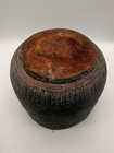 Antique Indo Persian Engraved Copper Jardiniere Planter Figural Pot