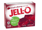 Jell-o Black Cherry Gelatin Dessert Mix  3 Oz Box