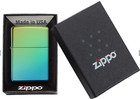 Zippo Windproof High Polished Teal Green Lighter  49191  New In Box