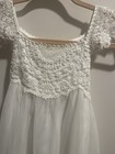 Boss Dream Girls 12 Whitecrochet Lace Tulle Maxi Flower Girl Dress