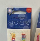 Vintage Mrs  Grossman   s Birthday Stickers Cakes Candles Balloons Nip