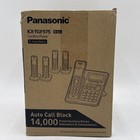 Panasonic Cordless Phone System Answering Machine 5 Handset Bluetooth Call Block