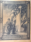 Vintage Wwi Wounded In Action Certificate Document Ernest E  Smith Co  A  302nd